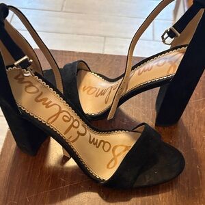 Sam Edelman Black Suede Heels